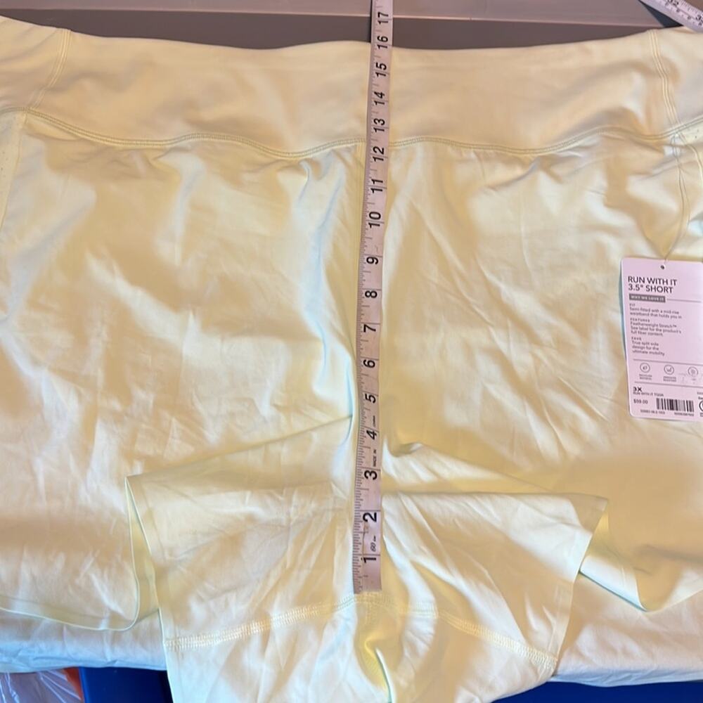 New With Tags Athleta 3X Neon Run With It 3.5” Athletic Shorts - Picture 10 of 15